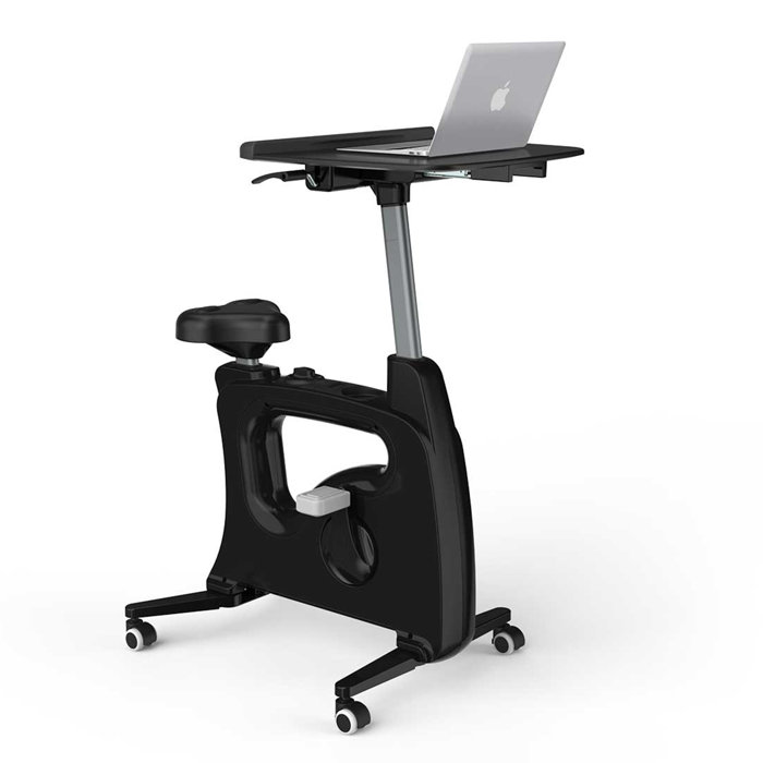 SHUANGYE Adjustable Exercise Workstation Bike Desk Standing Desk Cycle For Work From Home Wayfair